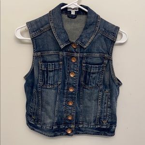 Jean jacket vest